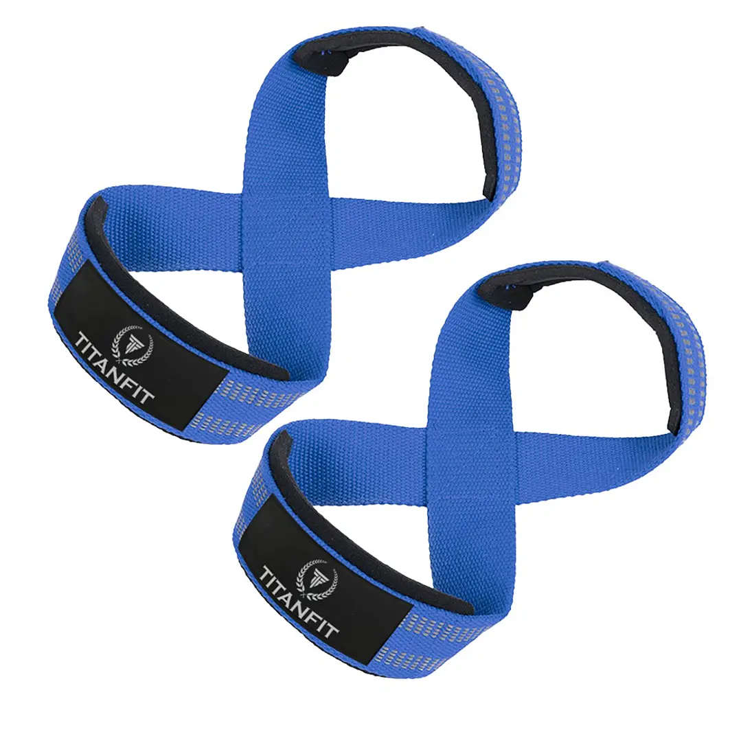 Straps en 8 TitanFit Hoplon Infinito | Máximo Agarre para Peso Muerto y Powerlifting 1