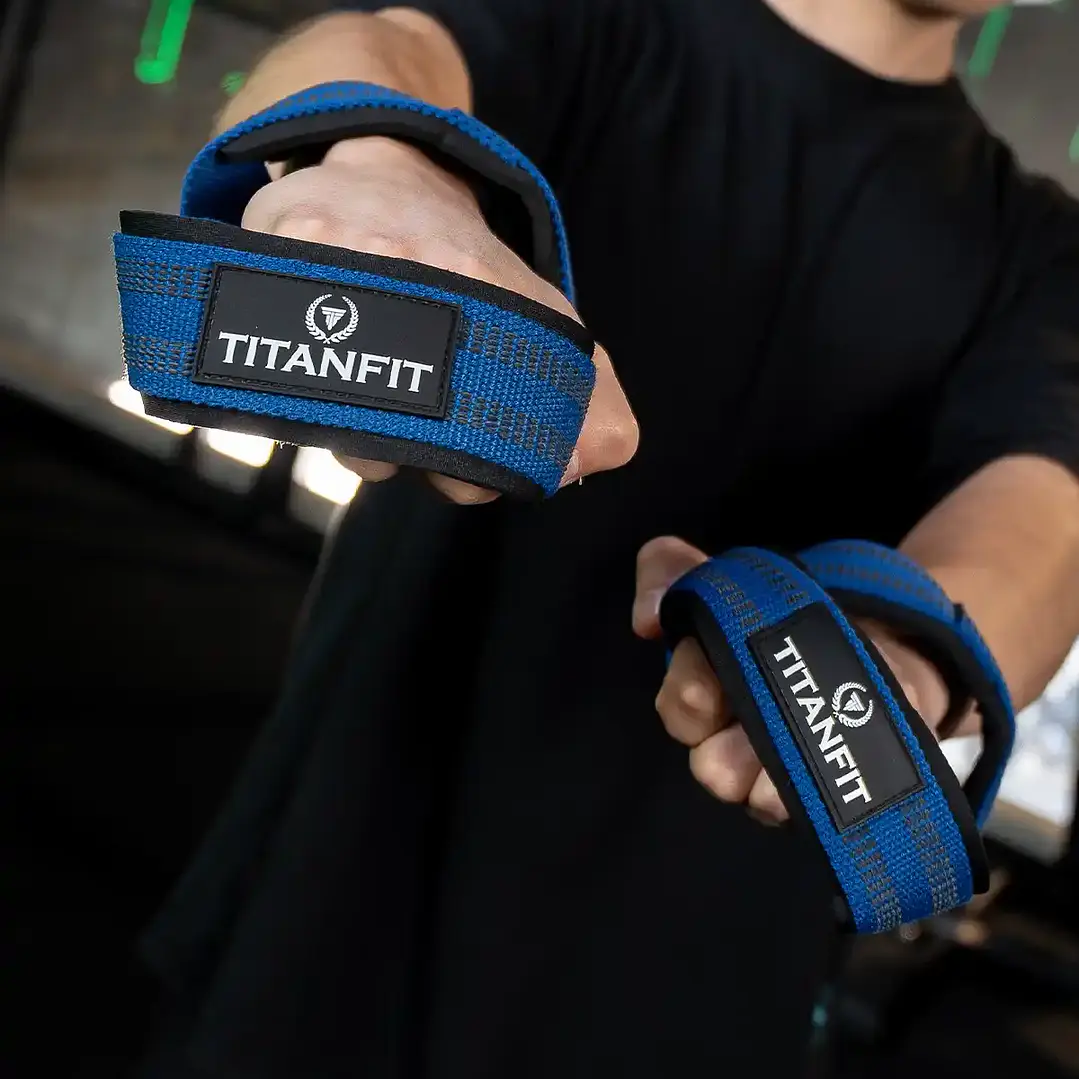 Straps en 8 TitanFit Hoplon Infinito | Máximo Agarre para Peso Muerto y Powerlifting 2