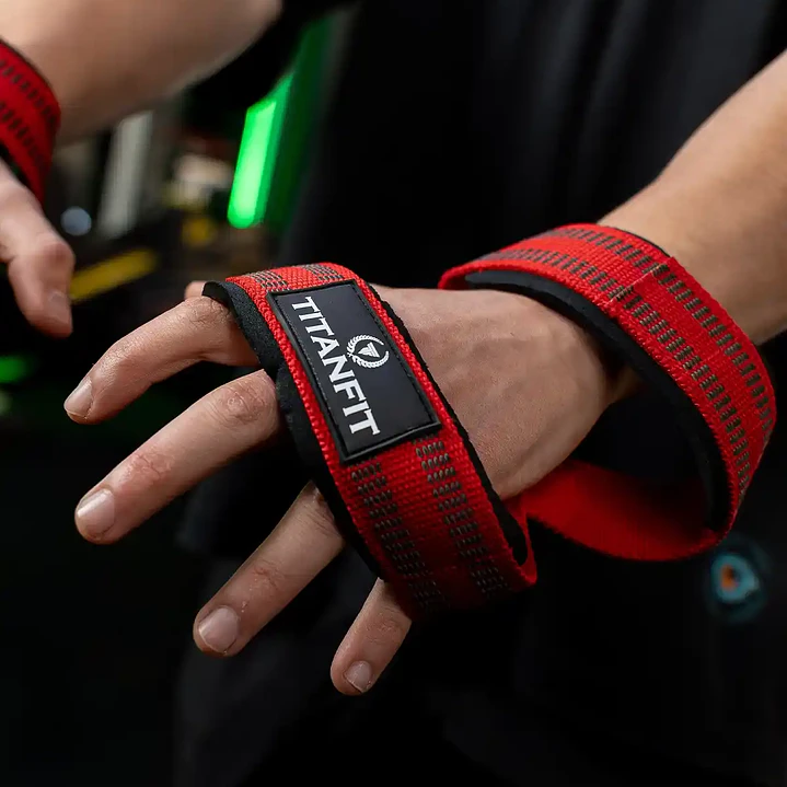 Straps en 8 TitanFit Hoplon Infinito | Máximo Agarre para Peso Muerto y Powerlifting 4