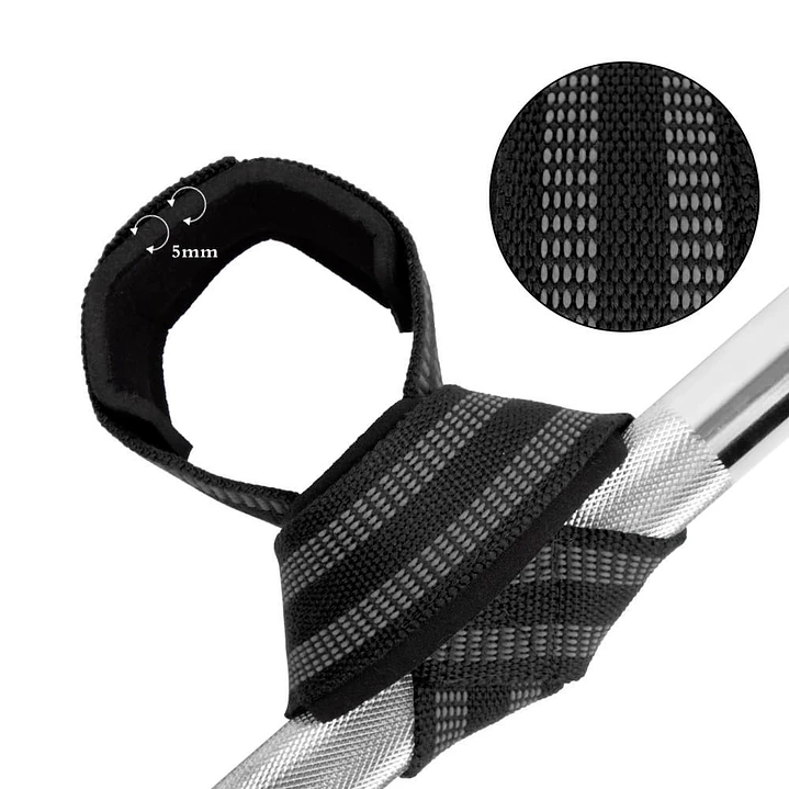 Straps en 8 TitanFit Hoplon Infinito | Máximo Agarre para Peso Muerto y Powerlifting 8