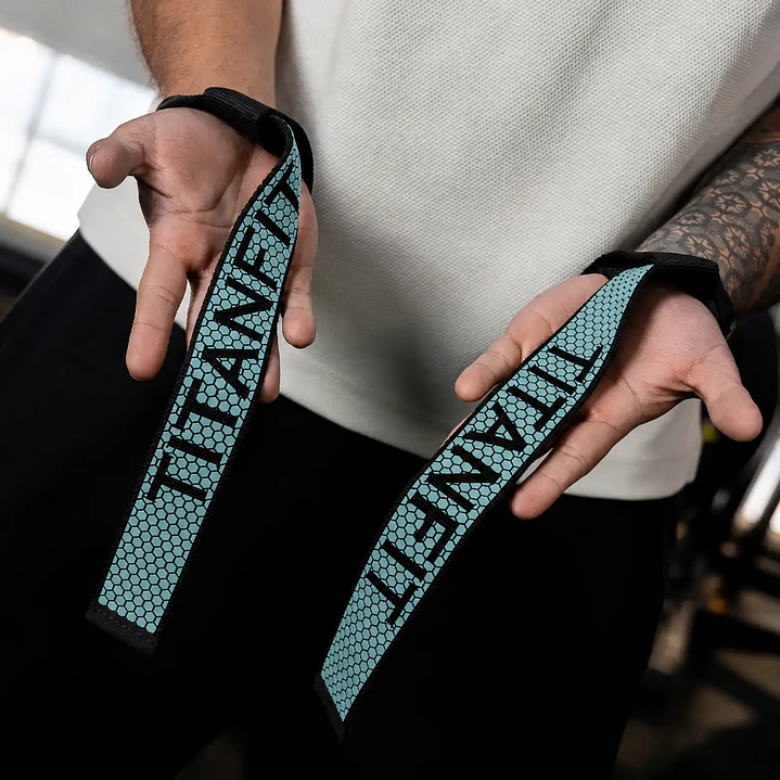 Straps Dory TitanFit | Correas de Levantamiento con Doble Grip Antideslizante 2