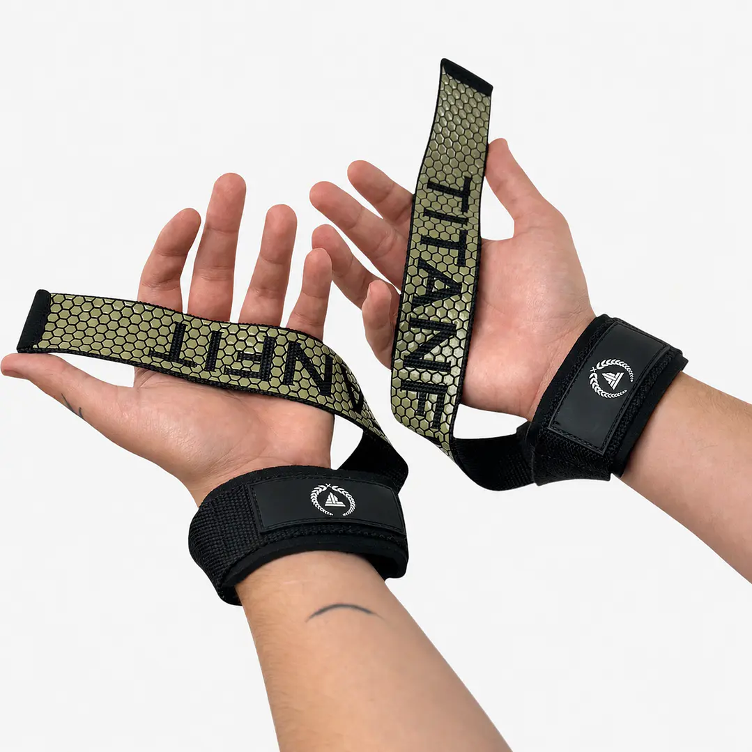 Straps Dory TitanFit | Correas de Levantamiento con Doble Grip Antideslizante 8