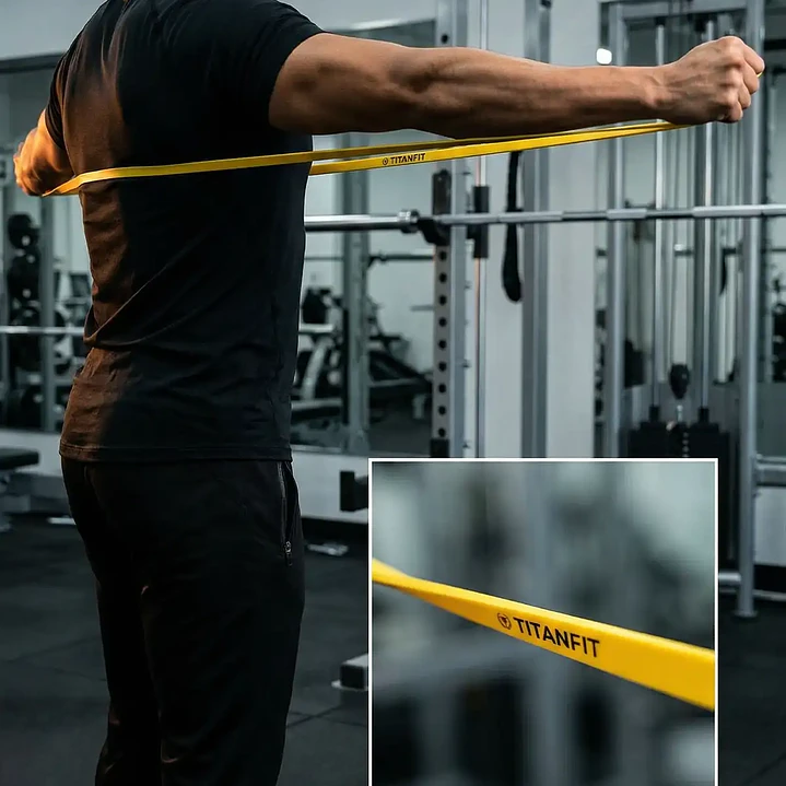 Banda Elástica TitanFit | Resistencia Ligera 2 a 7 kg | Látex Natural 4