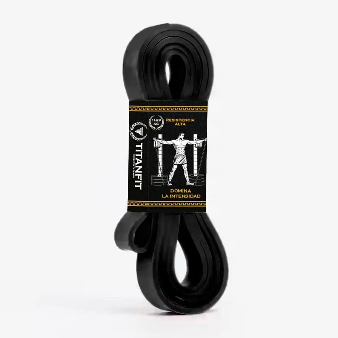 Banda Elástica TitanFit | Resistencia Alta 11 a 29 kg | Látex Natural 1