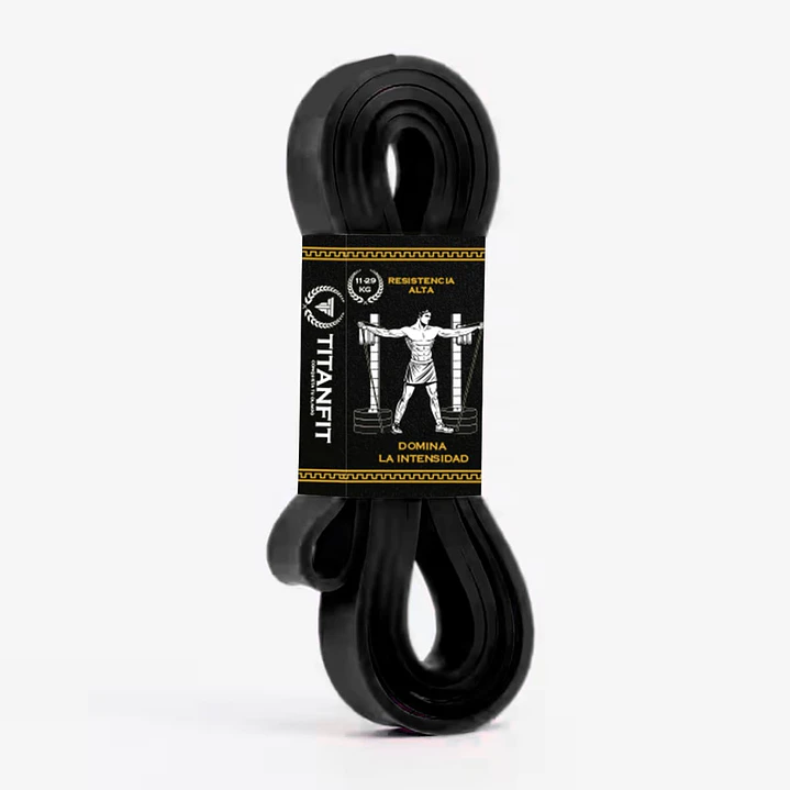 Banda Elástica TitanFit | Resistencia Alta 11 a 29 kg | Látex Natural 1