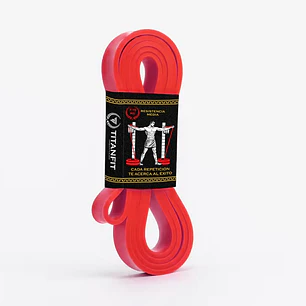 Banda Elástica TitanFit | Resistencia Media 7 a 16 kg | Látex Natural