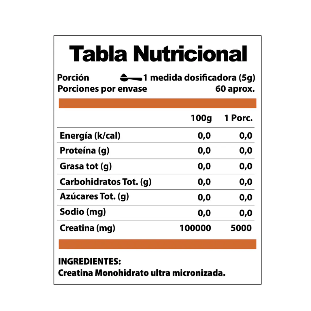 Creatina Monohidratada Winkler Nutrition 300 g | Fuerza, Potencia y Recuperación 3