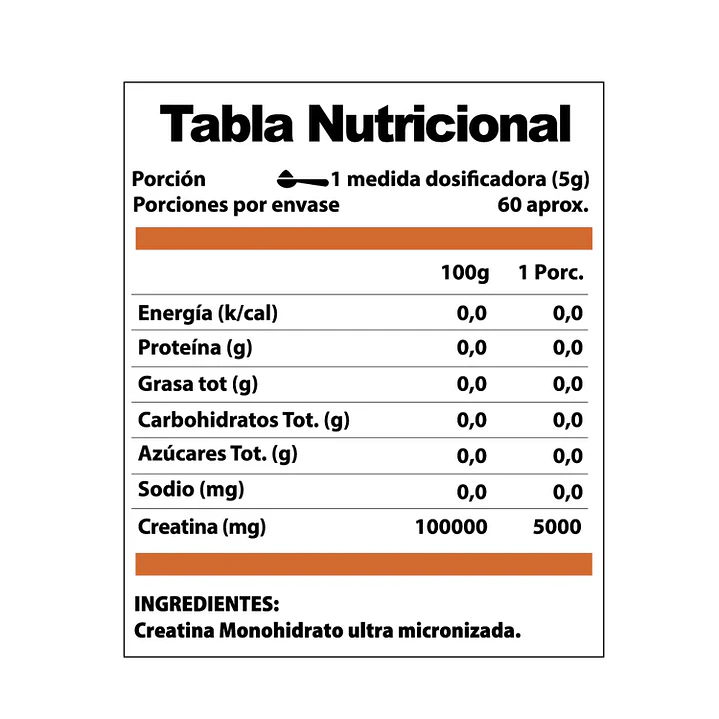 Creatina Monohidratada Winkler Nutrition 300 g | Fuerza, Potencia y Recuperación 3