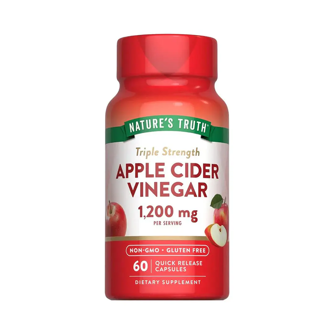 Vinagre de Manzana 1.200 mg Nature's Truth 100 Cápsulas 1