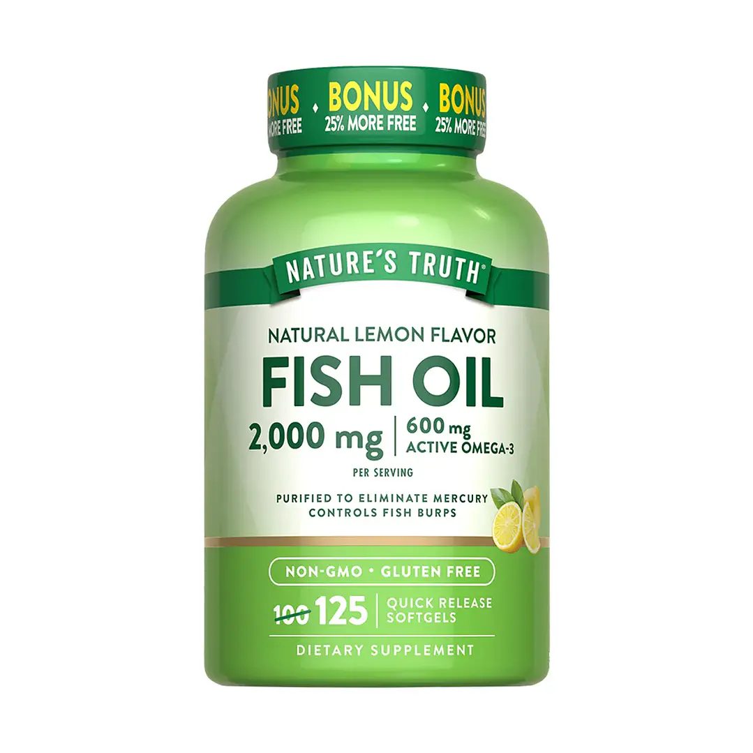 Omega 3 Fish Oil 2.000 mg Nature's Truth 125 Softgels 1