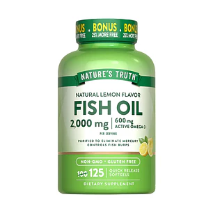 Omega 3 Fish Oil 2.000 mg Nature's Truth 125 Softgels