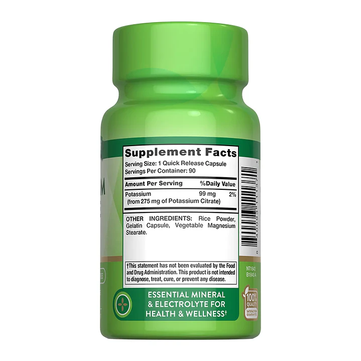 Citrato de Potasio Nature's Truth 275 mg | 90 Cápsulas 2