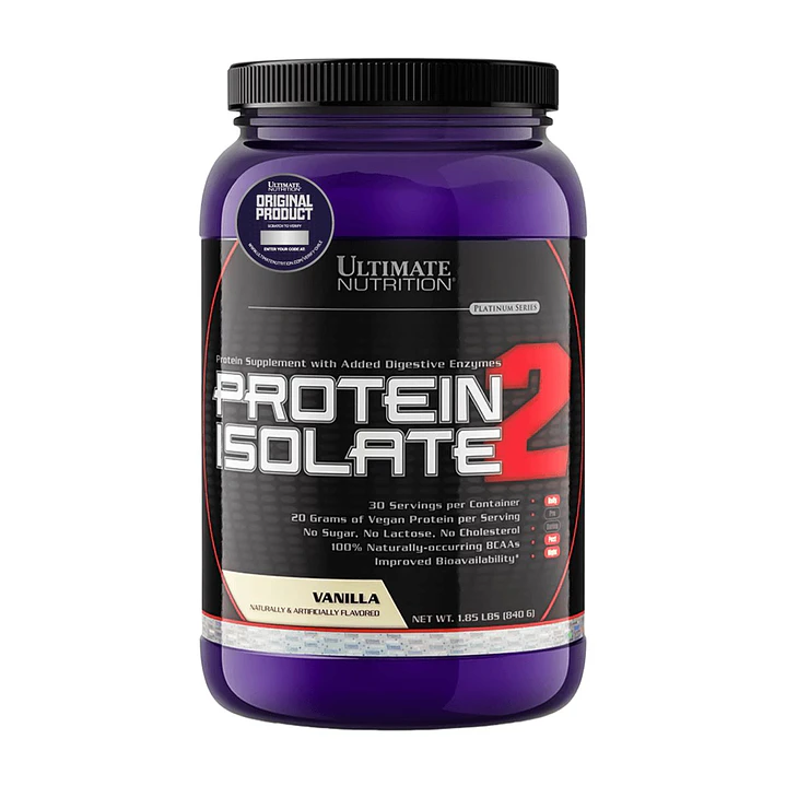 Protein Isolate 2 Ultimate Nutrition 840 g | Proteína Vegetal 1