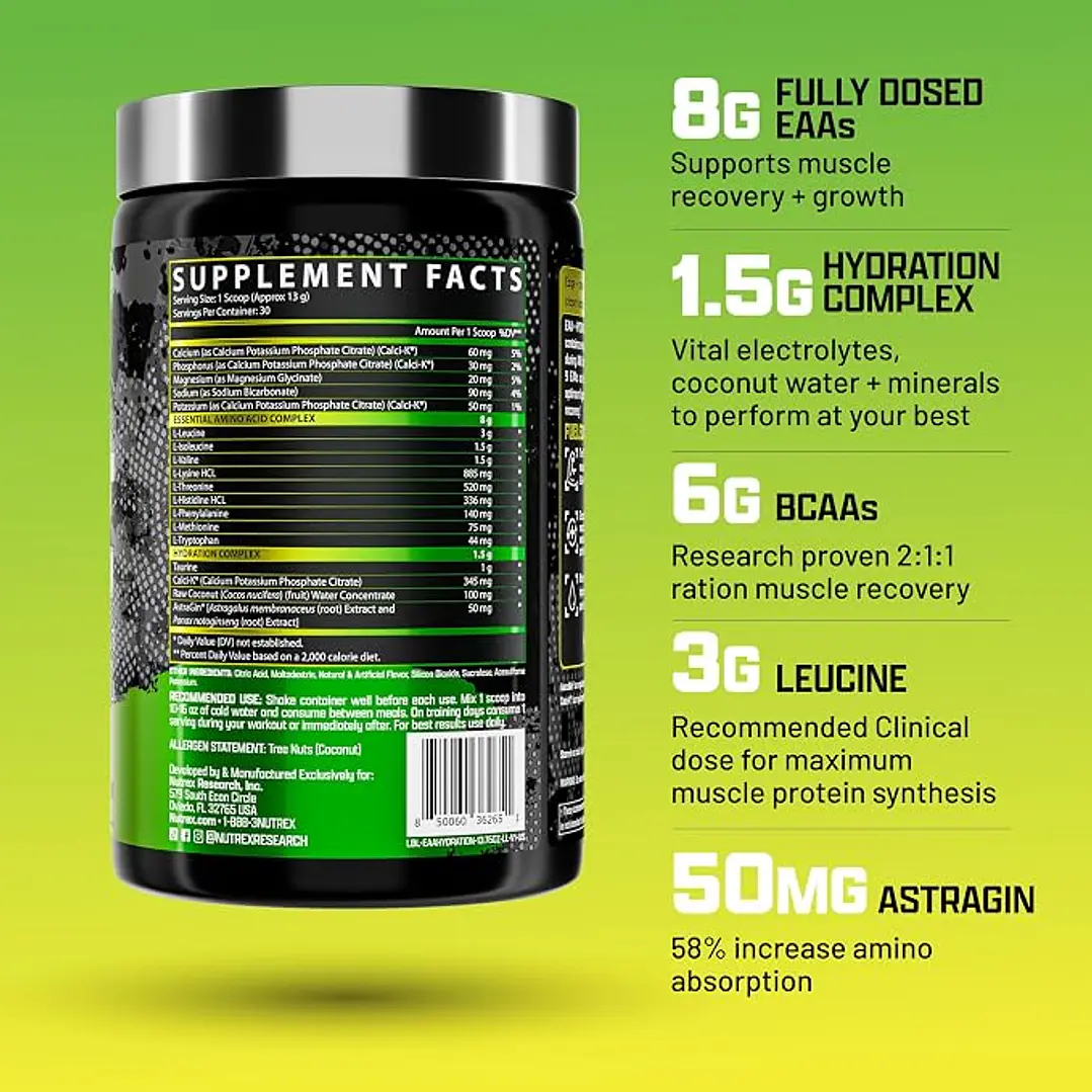 EAA+ Hydration Nutrex 30 Serv. 7