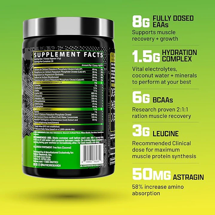 EAA+ Hydration Nutrex 30 Serv. 7