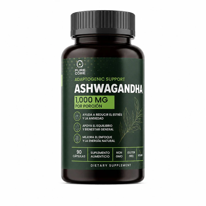 Ashwagandha Pure Core 90 Cápsulas 1