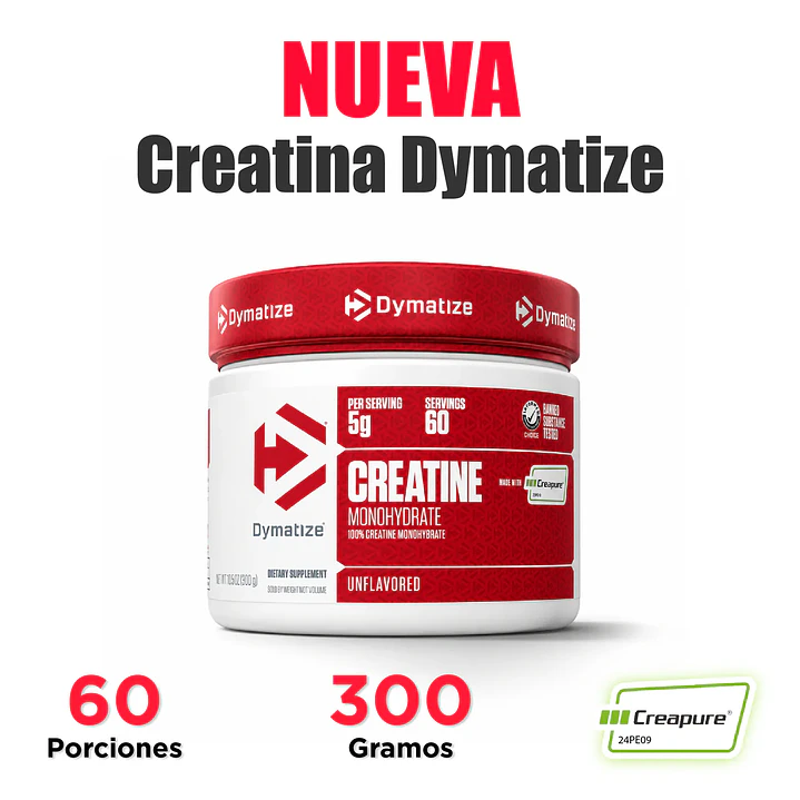 Creatina Creapure 300gr Dymatize 3