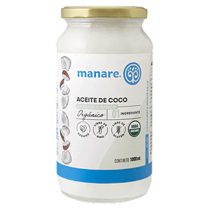 Aceite de Coco Orgánico Manare 1 L | Sin Sabor