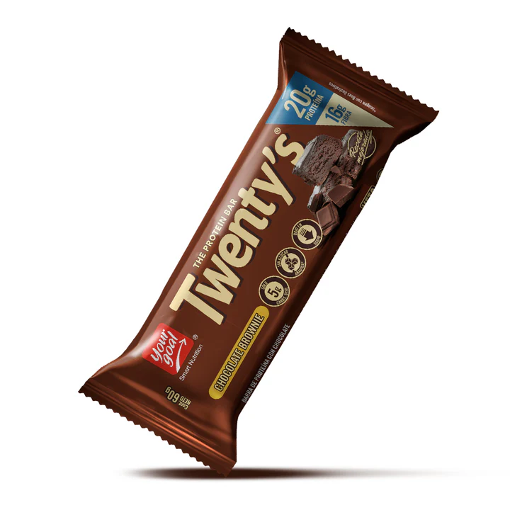 Barra Twenty’s Chocolate Brownie 60 g | 20 g Proteína