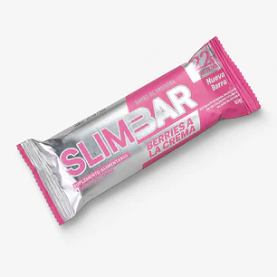 Barra Slimbar Berries a la Crema 60 g | 22 g Proteína