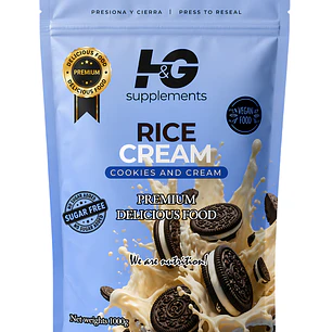 Rice Cream Cookies & Cream H&G 1 kg | 20 Porciones