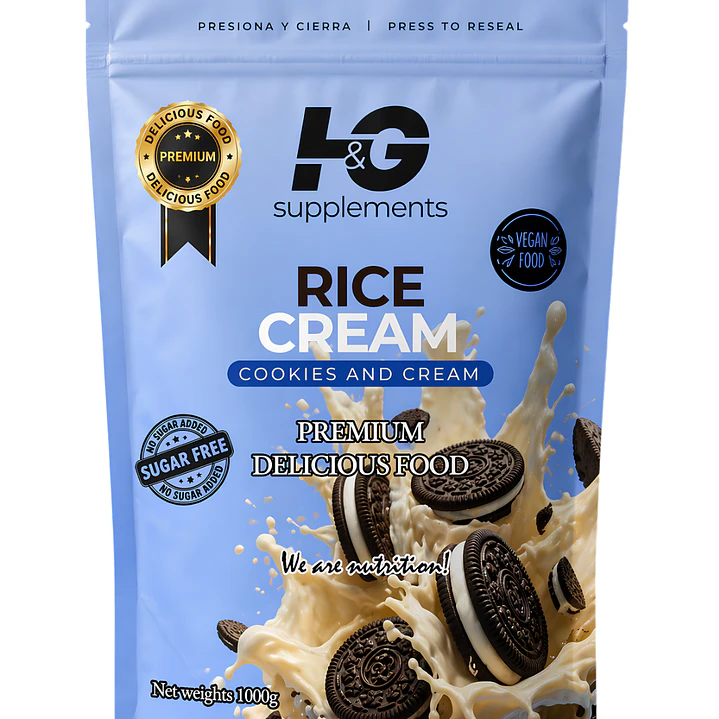 Rice Cream Cookies & Cream H&G 1 kg | 20 Porciones 1