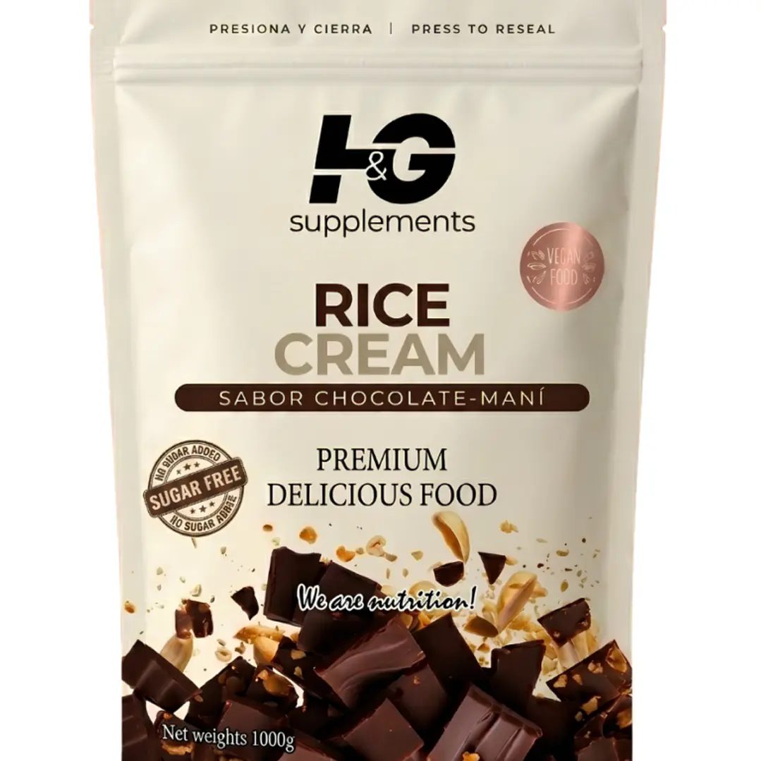 Rice Cream Chocolate Maní H&G 1 kg | 20 Porciones 1