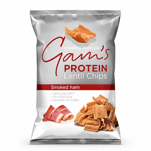 Chips de Lenteja Smoked Ham Gam’s 65 g | Proteína