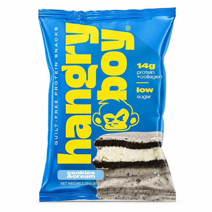 Cookie Sandwich Protein Cookies & Cream Hangry Boy 65 g 1