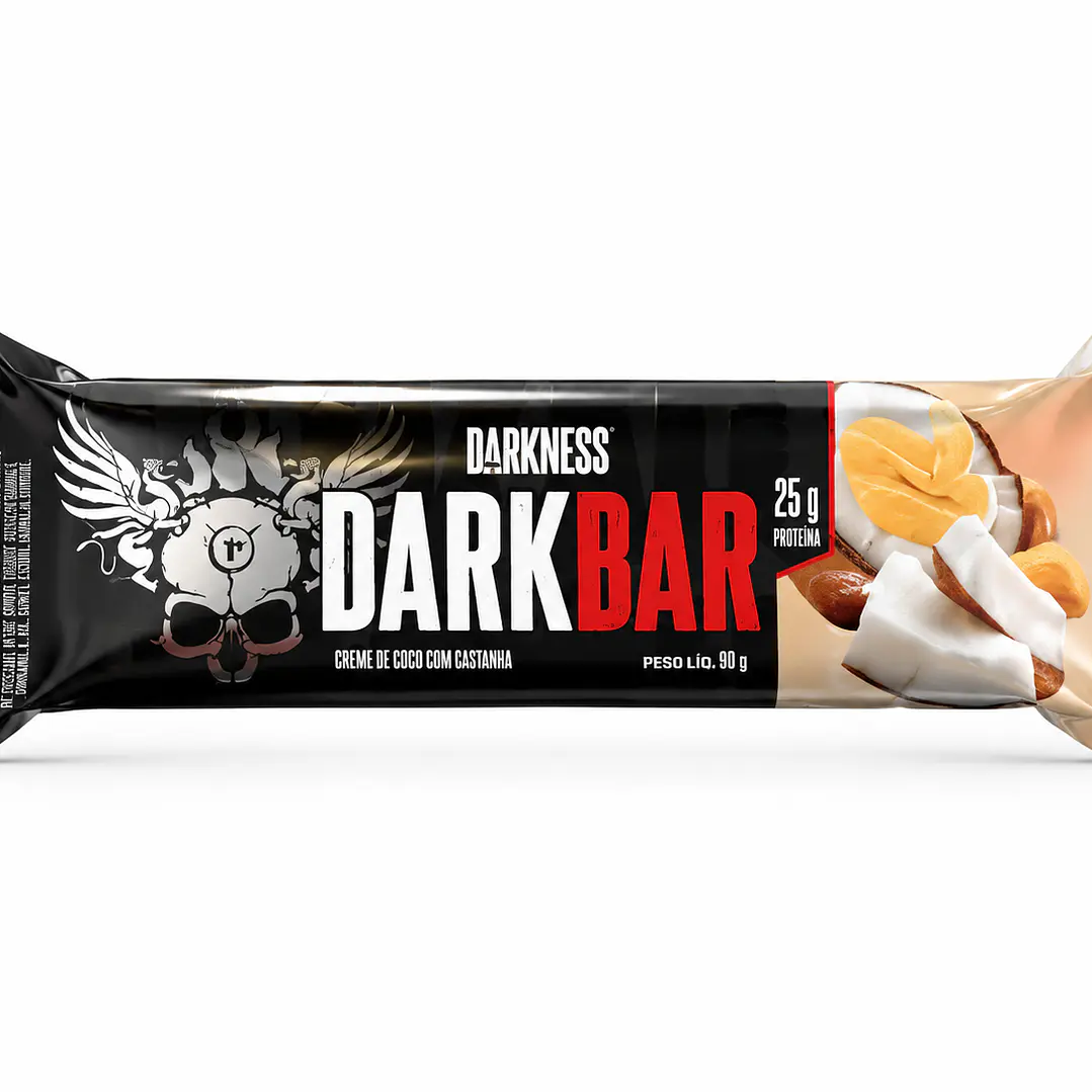 Dark Bar Protein Creme de Coco con Castanha Darkness 90 g 1
