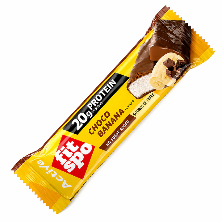 Barra Proteína FitSpo Low Carb Choco Banana 60 g 1