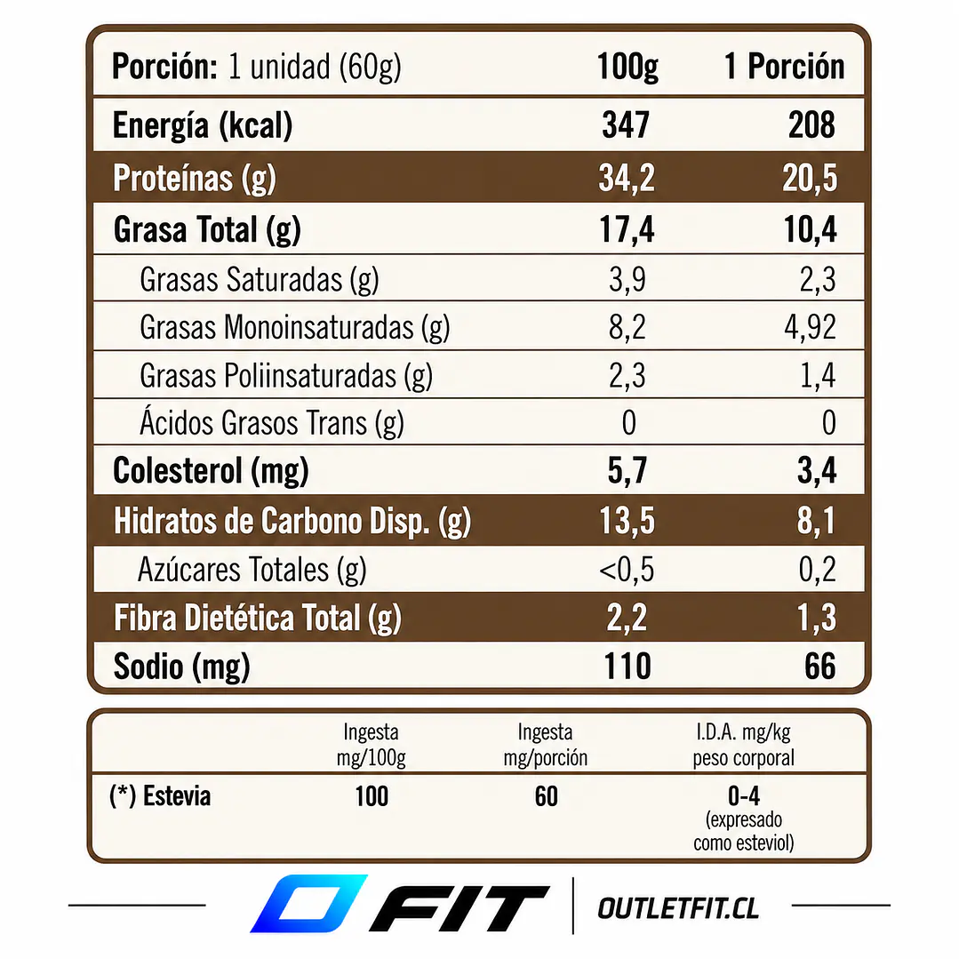 Barra Proteína FitSpo Low Carb Cookies & Cream 60 g 2