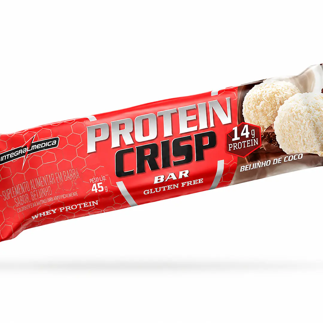 Barra Proteína Integralmédica Protein Crisp Doce de Coco 45 g 1