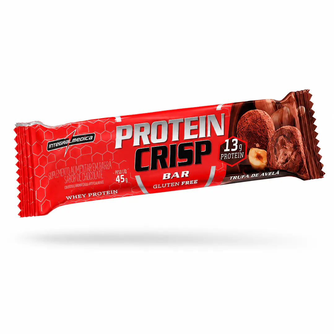 Barra Proteína Integralmédica Protein Crisp Trufa de Avelã 45 g 1