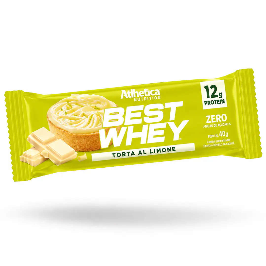 Barra Best Whey Torta al Limone Atlhetica 49 g  1