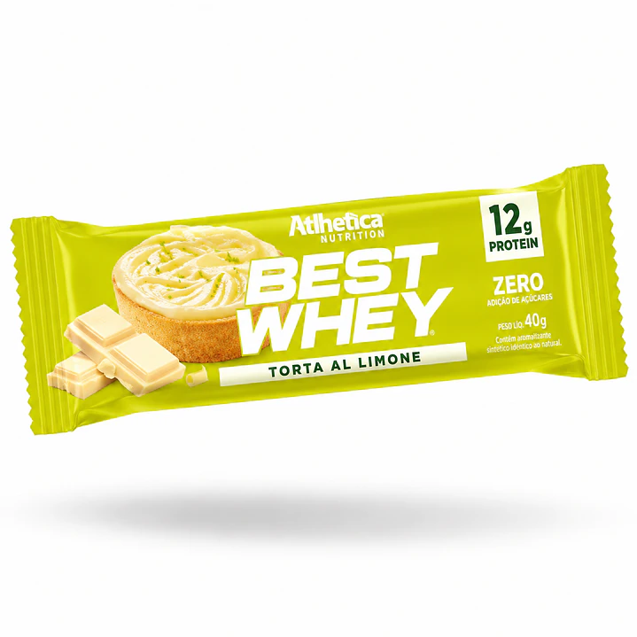 Barra Best Whey Torta al Limone Atlhetica 49 g  1