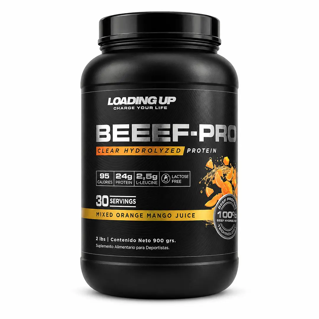 Beef Protein Loading Up Orange Mango Juice 2LB | 24 g Proteína 1
