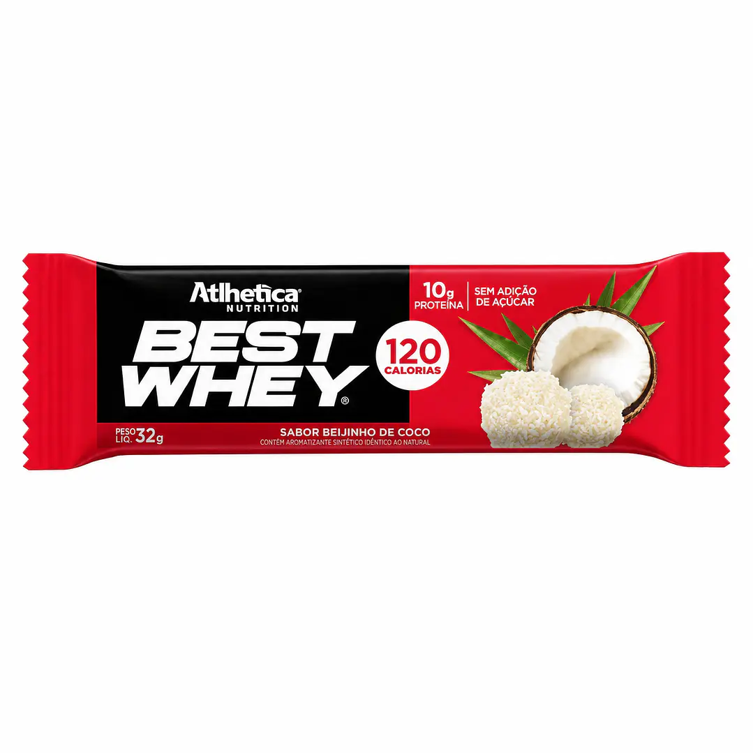 Barra Best Whey Chocolate Coconut Cream Atlhetica 32 g 1