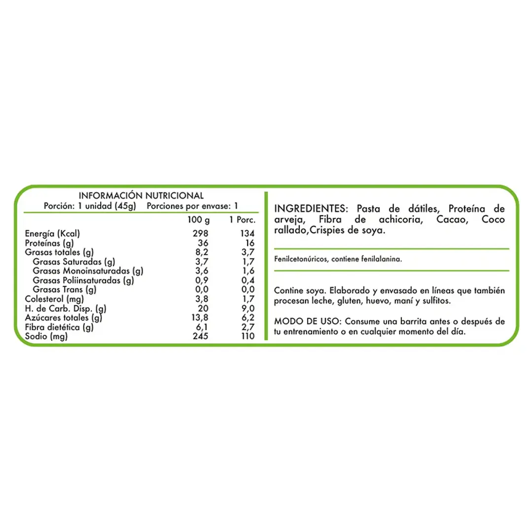 Vegan Protein Bar Chocolate 45 g | ReVitta 2