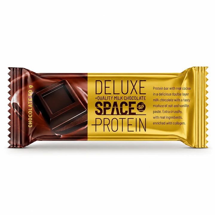 Barra Space Protein Deluxe Chocolate 50 g | 13 g Proteína 1