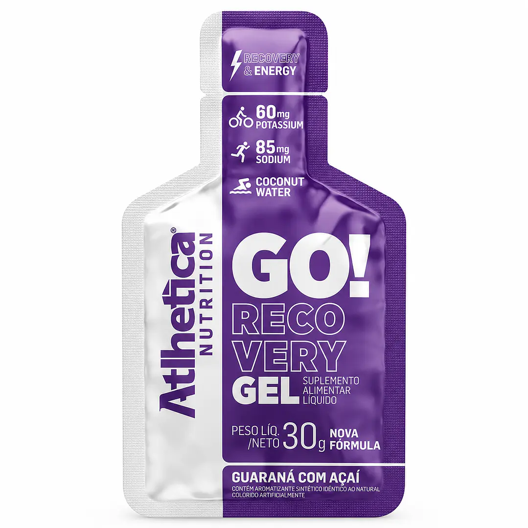 Gel Recovery Atlhetica GO! Guaraná con Açaí 30 g | 19 g Carbohidratos 1