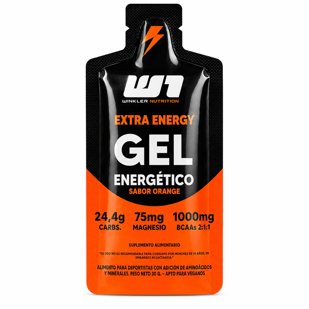 Gel Energético Winkler Nutrition Naranja 30 g | BCAAs + Magnesio 1