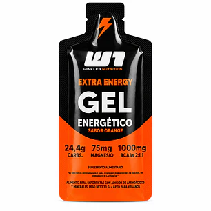 Gel Energético Winkler Nutrition Naranja 30 g | BCAAs + Magnesio