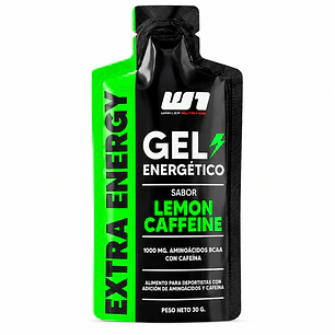 Gel Energético Winkler + Cafeína Limón 30 g | 40 mg Cafeína + BCAAs