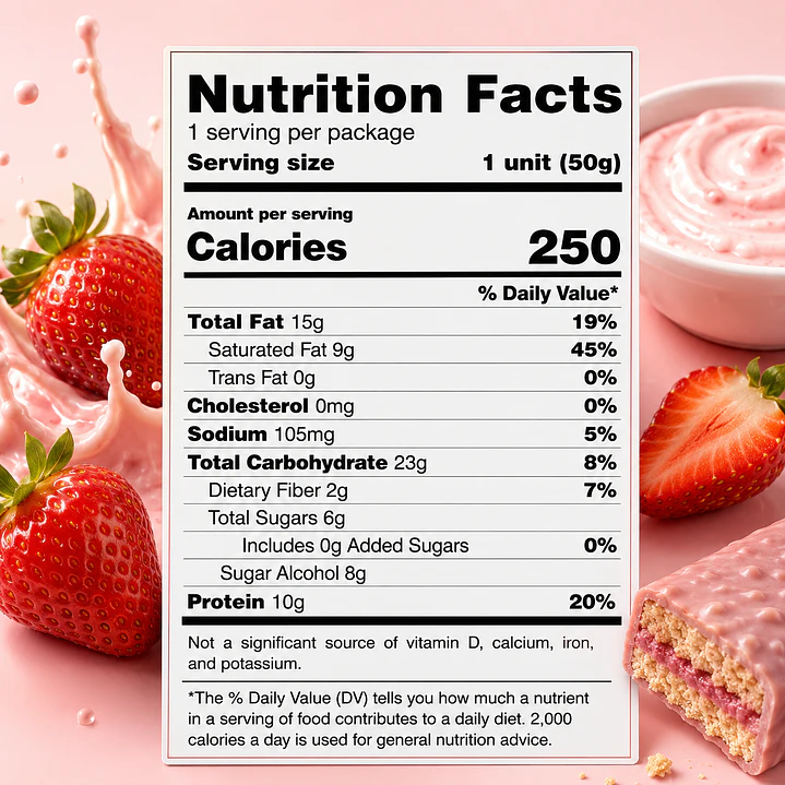 Cookie'wich Protein Mrs Taste Strawberry 50 g | 10 g Proteína 2
