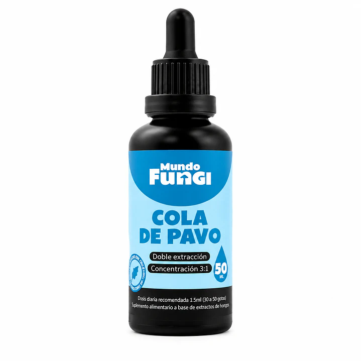 Cola de Pavo en Gotas Mundo Fungi 50 ml | Extracto 3:1 1