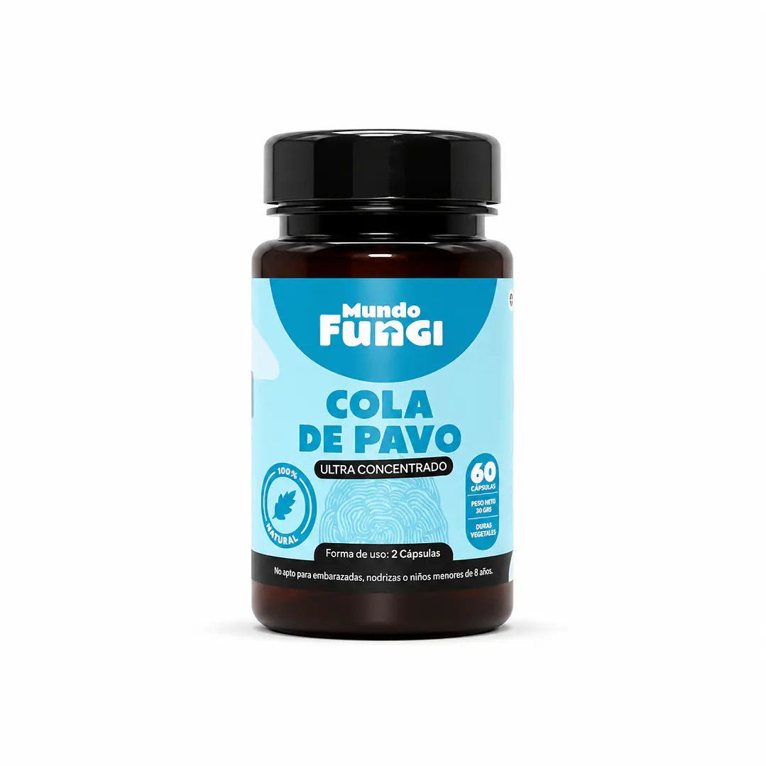 Cola de Pavo Mundo Fungi 60 Cápsulas | Trametes versicolor 1