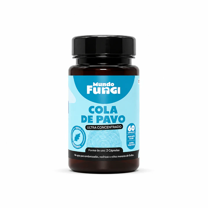 Cola de Pavo Mundo Fungi 60 Cápsulas | Trametes versicolor 1