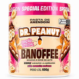 Pasta de Maní Dr. Peanut Banoffee 600 g | Con Whey Protein
