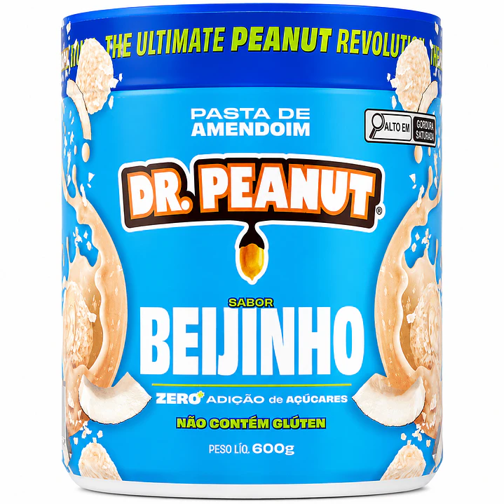 Pasta de Maní Dr. Peanut Beijinho 600 g | Con Whey Protein 1